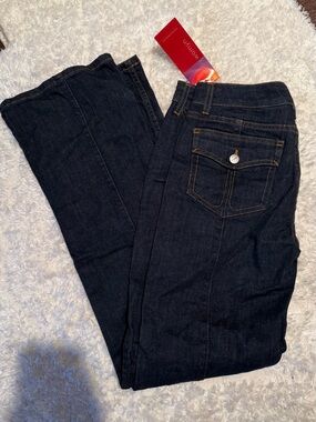 Womyn Dark Indigo Boot Cut Jeans